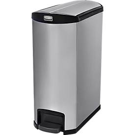 Slim Jim Step-ON Tretabfallbehälter, aus Edelstahl, Pedale an Schmalseite