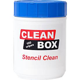SMD-Schablonen-Reiniger CLEAN BOX Stencil Clean, 100 Tücher in Zupfdose, reißfest, flusenarm
