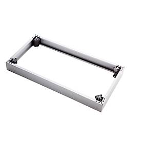 Socle en acier TOPAS LINE, adapté pour les étagères et armoires Topas Line, l. 800 mm