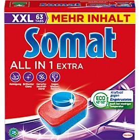 Somat Spülmaschinentabs All in 1 Extra, in der XXL-Packung, 63 Stück