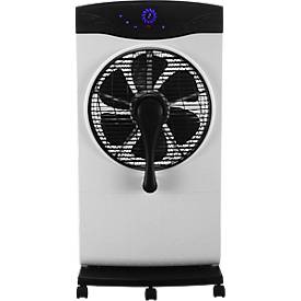 Sonnenkönig Air Fresh 5S, 3 niveaux de ventilation, 4206 m³/h brassage d'air, jusqu'à 60 m³ de pièce, écran de contrôle LED, télécommande, noir/blanc