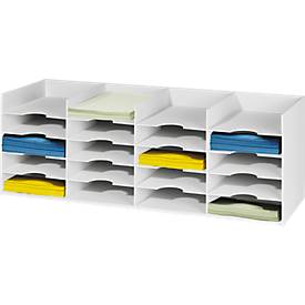Sortierstation, DIN A4, Polystyrol, für Schränke, 20 Fächer, B 897 x T 304 x H 313 mm