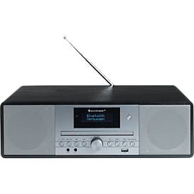 Soundmaster DAB+ Radio mit CD/MP3, USB, Bluetooth®, Weckfunktion, 2 x 10 W RMS, B 362 x T 230 x H 107 mm
