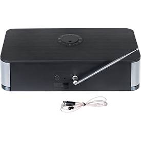 Soundmaster ICD2023SW Internet- Stereo Musikcenter mit WLAN-Internet/DAB+/UKW-Radio, CD/MP3, USB, Bluetooth®, LED Ambientebeleuchtung, APP-Steuerung