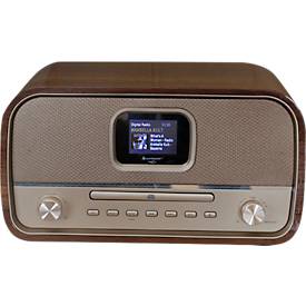 Soundmaster® Stereo-Musikanlage, DAB+, CD, USB, Bluetooth®, AUX-IN, Alarm