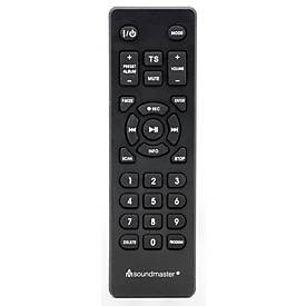 Soundmaster Stereo-Musikcenter MCD1950SW, DAB+/UKW, CD/MP3, USB/Bluetooth, integrierter Plattenspieler, Fernbedienung, schwarz