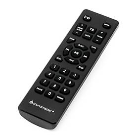 Soundmaster Stereo-Musikcenter MCD1950SW, DAB+/UKW, CD/MP3, USB/Bluetooth, integrierter Plattenspieler, Fernbedienung, schwarz