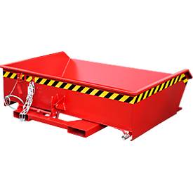 Späne-Behälter Bauer SMGU 610, öl- & wasserdicht verschweißt, 610 l, rot