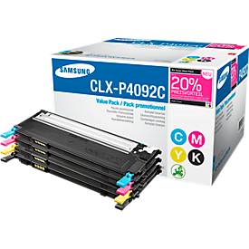 Sparpaket 4 x SAMSUNG CLT-P4092C Tonerkassetten cyan, magenta, gelb, schwarz