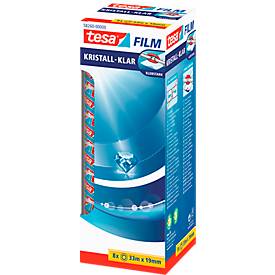 Sparpaket Klebefilm tesafilm® kristall-klar, PP-Folie, L 33 m x B 19 mm, transparent, 8 Rollen