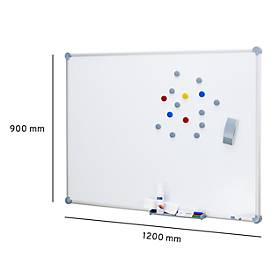 Sparset MAULpro Whiteboard 2000 + Gratis Zubehör Set, platingrau