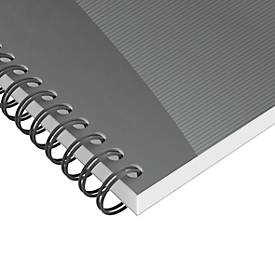 Spiralbuch Oxford Office Essentials, B5, Softcover, 90 Blatt, kariert, 5 Stück, Optik Paper®, weiß