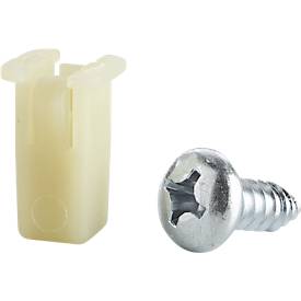 Spreizmutterset für Schäfer Shop Pure Lochwände AST31, 16-teilig, Tragkraft bis 5 kg pro Stück, Metall und Kunststoff