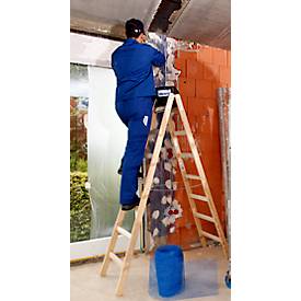 Sprossen-Doppelleiter, Holz, 2 x 7 Sprossen