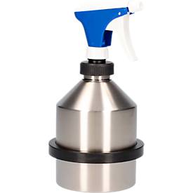 Sprühkanne, Edelstahl 1.4404, 1 l, Ø 165 x H 300 mm, Pumpaufsatz mit verstellbarer Düse