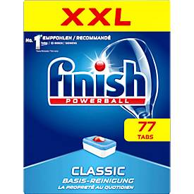Spülmaschinentabs Finish Powerball Classic XXL, mit Aktiv-Einweichstoffen & Teelösekraft, 77 Stück in Karton