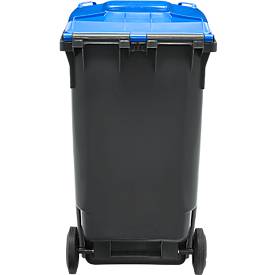 SSI Schäfer Mülltonne GMT, 360 l, bis 144 kg, fahrbar, vorbereitet für Chipaufnahme, PE, schwarzblau