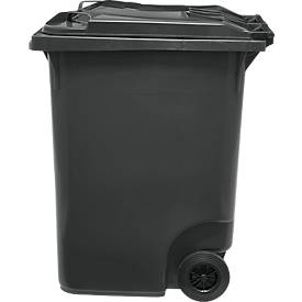 SSI Schäfer Mülltonne GMT, 360 l, bis 144 kg, fahrbar, vorbereitet für Chipaufnahme, PE, schwarzgrau