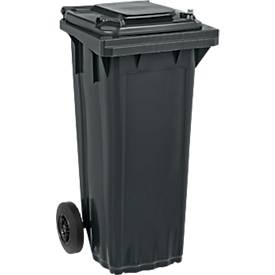 SSI Schäfer Mülltonne GMT, 60 l, bis 40 kg, fahrbar, vorbereitet für Chipaufnahme, PE, schwarzgrau