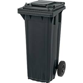 SSI Schäfer Mülltonne GMT, 60 l, bis 40 kg, fahrbar, vorbereitet für Chipaufnahme, PE, schwarzgrau