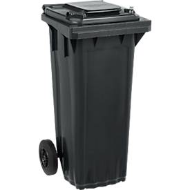 SSI Schäfer Mülltonne PRO 80 WAVE, 80 l, fahrbar, schwarzgrau