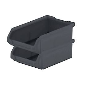 SSI Schäfer Sichtlagerkasten Serie ENTRY 210, Kunststoff, L 168 x B 103 x H 52 mm, 0,5 L, schwarz
