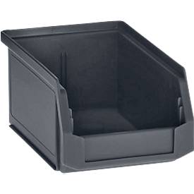 SSI Schäfer Sichtlagerkasten Serie ENTRY 211, Kunststoff, L 168 x B 103 x H 76 mm, 0,9 L, schwarz