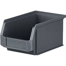 SSI Schäfer Sichtlagerkasten Serie ENTRY 221, Kunststoff, L 234 x B 140 x H 122 mm, 2,7 L, schwarz