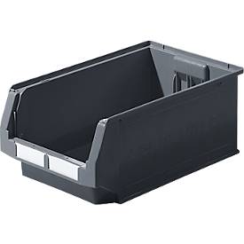 SSI Schäfer Sichtlagerkasten Serie ENTRY 532, Kunststoff, L 500 x B 312 x H 200 mm, 23,5 L, schwarz