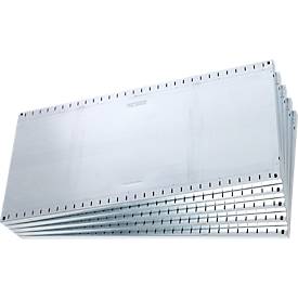 SSI Schäfer Steckboden-Fachregal VSR3000, Anbauregal, 5 Böden, Feldlast 750 kg, B 1282 x T 400 x H 1910 mm, Stahl verzinkt