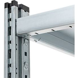 SSI Schäfer Steckboden-Fachregal VSR3000, Grundregal, 5 Böden, Feldlast 750 kg, B 1282 x T 400 x H 1910 mm, Stahl verzinkt