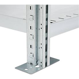 SSI Schäfer Steckboden-Fachregal VSR3000, Grundregal, 5 Böden, Feldlast 750 kg, B 1282 x T 500 x H 1910 mm, Stahl verzinkt