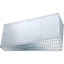 SSI Schäfer Steckboden-Fachregal VSR3000, Grundregal, 5 Böden, Feldlast 750 kg, B 1282 x T 600 x H 1910 mm, Stahl verzinkt