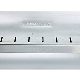 SSI Schäfer Steckboden-Fachregal VSR3000, Grundregal, 5 Böden, Feldlast 750 kg, B 1282 x T 600 x H 1910 mm, Stahl verzinkt