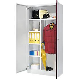 Garderobenschrank Planova Basic BS-P2409, Stahl, 950 x 400 x 1950 mm, 5 OH