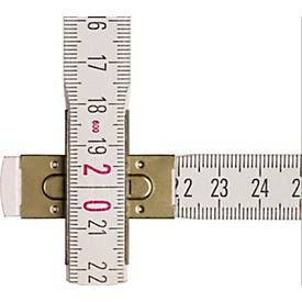STABILA Gliedermaßstab 1607, L 2 m, B 1,70 cm, Buchenholz weiß, EG III, mm/cm Teilung