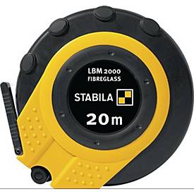 STABILA Kapselbandmaß LBM 2000 FIBREGLASS, Länge 20 m, Bandbreite 13 mm, EG III, PC/ABS-Gehäuse
