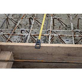 STABILA Rahmenbandmaß LBM 1000, Glasfaser, 30 m x 13 mm, gelb, EG III, Y-Rahmen, Universalhaken