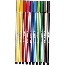 STABILO® Fasermaler Pen 68, sortiert, 10 Stück