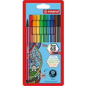 STABILO® Fasermaler Pen 68, sortiert, 10 Stück