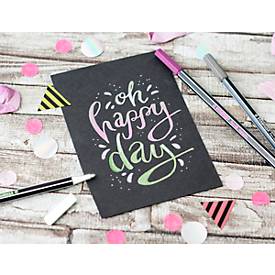 STABILO® Pen 68 metallic Premium-Filzstift, Rundspitze, Strichstärke 1,4 mm, 8er-Pack, farbsortiert