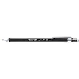 STAEDTLER Druckbleistift graphit, Sechskant-Griffzone, Radierer, HB, 0,5 mm, schwarz