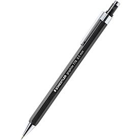 STAEDTLER Druckbleistift graphit, Sechskant-Griffzone, Radierer, HB, 0,5 mm, schwarz