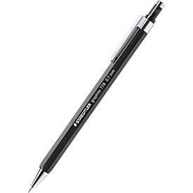 STAEDTLER Druckbleistift graphit, Sechskant-Griffzone, Radierer, HB, 0,7 mm, schwarz