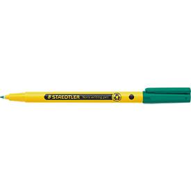 Staedtler Fineliner Noris, Rundspitze, Strichbreite 0,6 mm, Tinte auf Wasserbasis, Recycling-Kunststoff, Schreibfarbe grün, 1 Stück