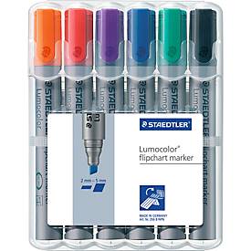 STAEDTLER Flipchartmarker Lumocolor 356BWP6, 6er Set