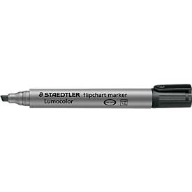 STAEDTLER Flipchartmarker Lumocolor schwarz, 2-5 mm, Keilspitze