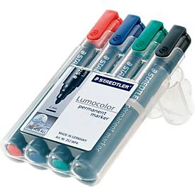 STAEDTLER Lumocolor permanent marker 352, 4er-Set, farbsortiert