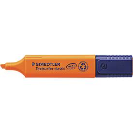 Staedtler Textmarker Textsurfer Classic, Keilspitze, Strichstärke 1-5 mm, nachfüllbar, mit Drehkappe, Recycling-Kunststoff, Schreibfarbe orange, 1 Stück