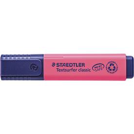 Staedtler Textmarker Textsurfer Classic, Keilspitze, Strichstärke 1-5 mm, nachfüllbar, mit Drehkappe, Recycling-Kunststoff, Schreibfarbe pink, 1 Stück